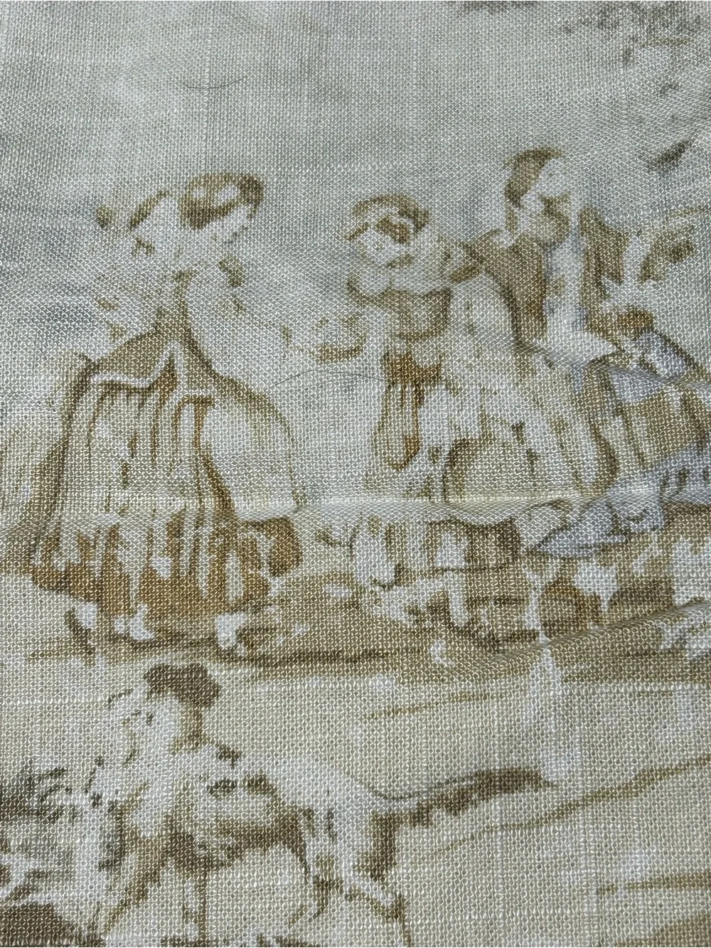 Vintage Legacy Toile Linen Blend Pillow Sham Swt